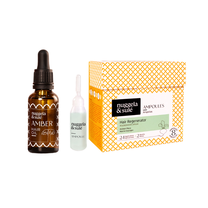 KIT AMPOLLAS REGENERADORAS + AMBER HAIR OIL