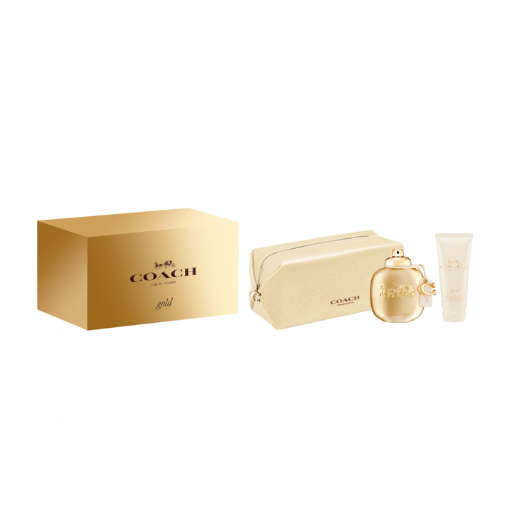 SET GOLD PARFUM 90ML + BODY LOTION + TRAVEL SPRAY