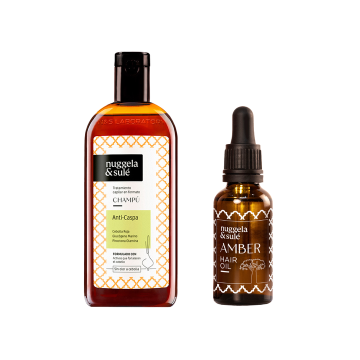 KIT SHAMPOO ANTI CASPA + ABER HAIR OIL