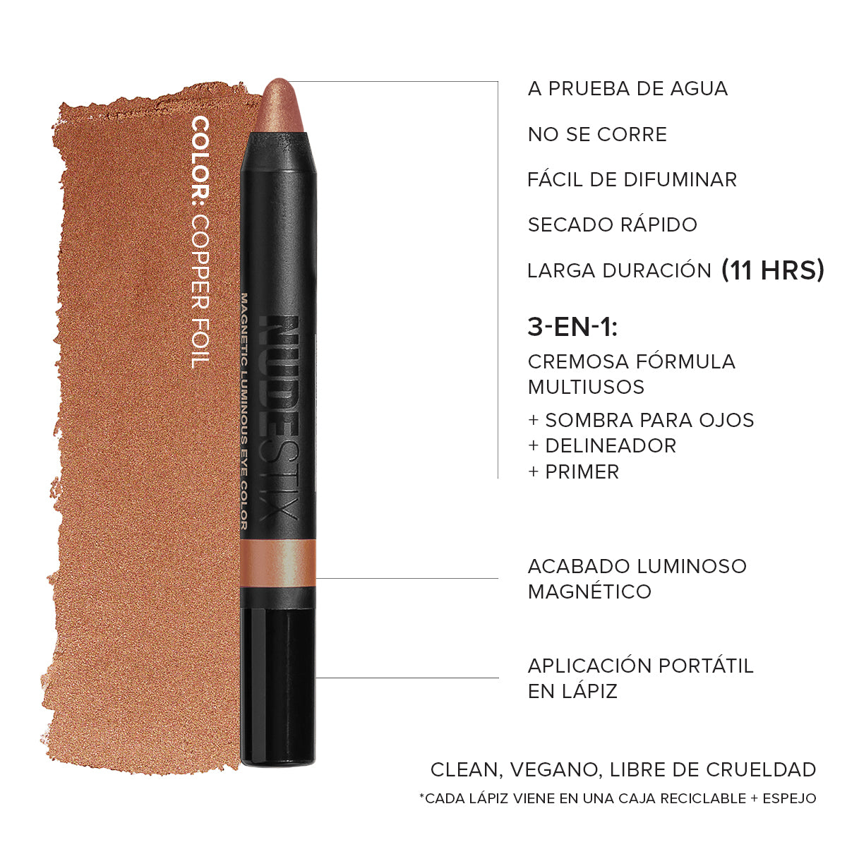 MAGNETIC LUMINOUS EYE COLOR-MAGNETIC LUMINOUS EYE COLOR - COPPER FOIL